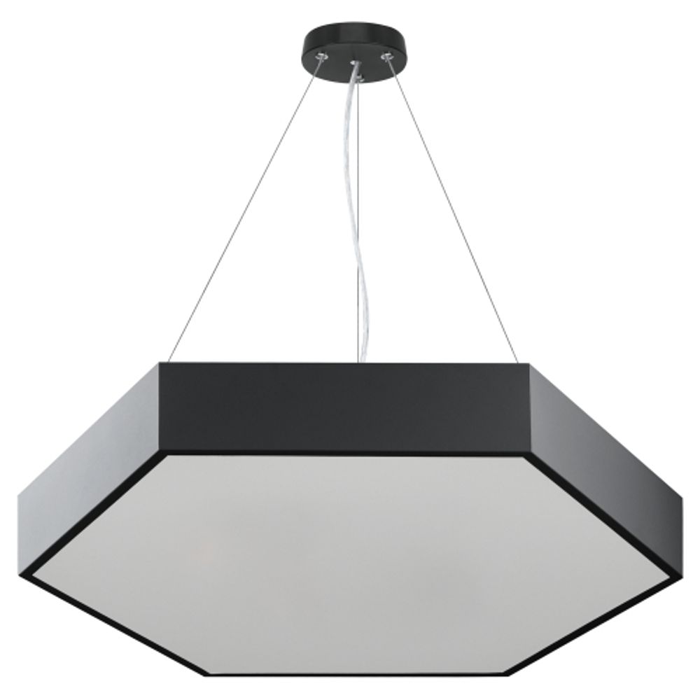 Светильник LED ЭРА Geometria SPO-121-B-40K-038 Hexagon 38Вт 4000K 4000Лм IP40 600*80 черный подвесной драйвер внутри | Декоративные светильники Geometria