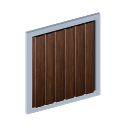 Стеновая панель HiWood декорированная, 270x12 см