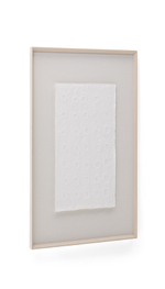 Olvin Абстрактная картина на белой переработанной бумаге с рельефным рисунком 103.6 x 123.6 cm