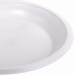 Одноразовые тарелки десертные, 100 шт., пластик, d=165 мм, холодное/горячее, LAIMA, 607388