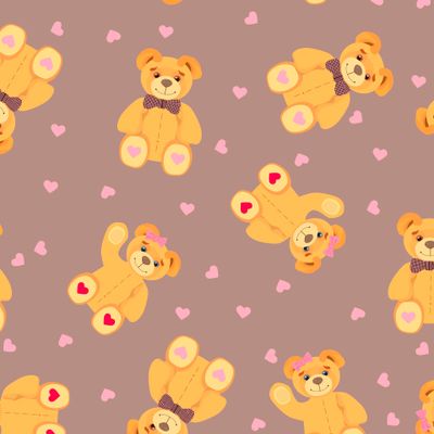 Мишки с сердечками