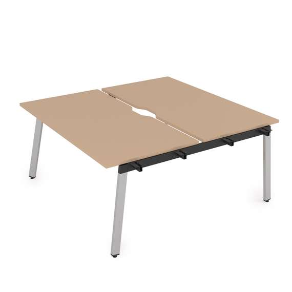 10БДНВ.269 Стол системы БЕНЧ, сдвоенный, на 2 рабочих места - начальный (1400*1235*750)