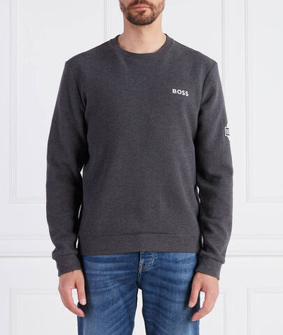 Свитер Structure Sweatshirt BOSS BLACK - графитовый(50496874)