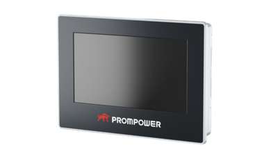 Панель оператора PROMPOWER PH1.  Диагональ 10,2 Экран TFT разрешение 1024*600. Сетевые подключения RS232,RS422/RS485