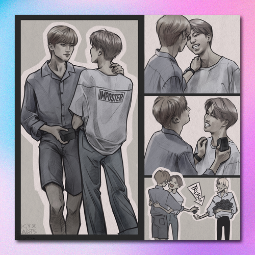 Арт принт / igyx_art / STRAY KIDS / imposter