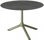 Столик ламинированный кофейный Scab Design Tripe, оливковый, черный мрамор Сахара