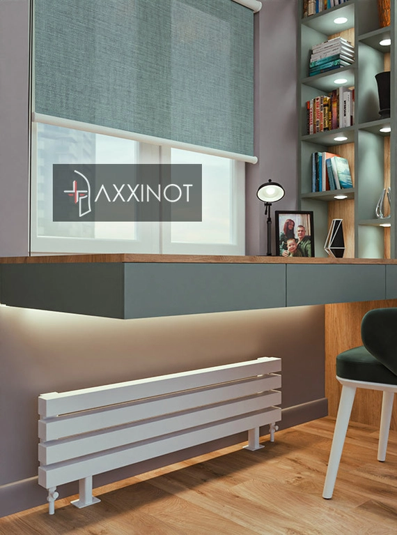 Axxinot Verde ZN 500 - напольный трубчатый радиатор шириной 500 мм