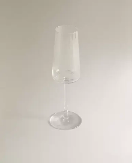 ZARA HOME БОКАЛ ДЛЯ ШАМПАНСКОГО КОНИЧЕСКОЙ ФОРМЫ ИЗ ХРУСТАЛЬНОГО СТЕКЛА, ПРОЗРАЧНЫЙ