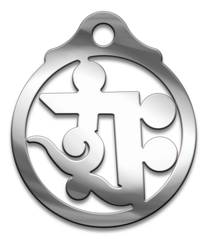 Амулет Символы Суперхит № 22 Тибетский амулет большого богатства, медицинская сталь