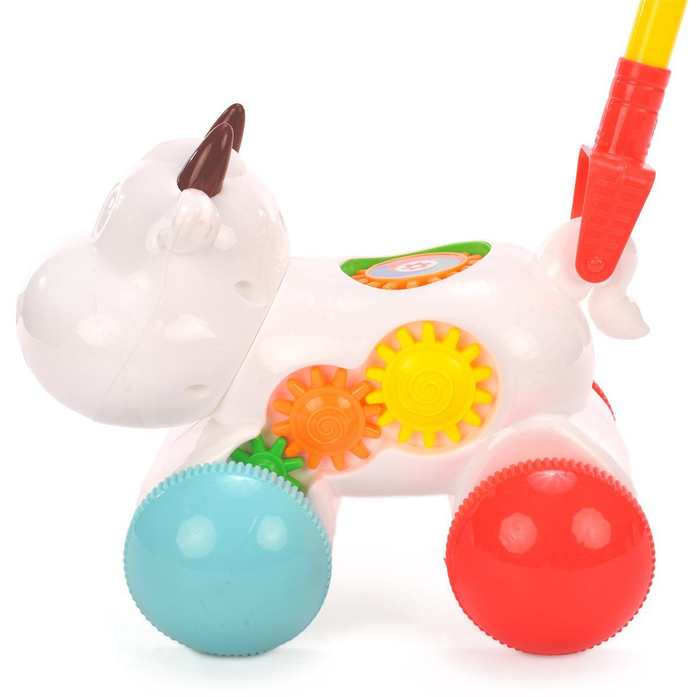 Каталка на палке Бычок, сетка A0505