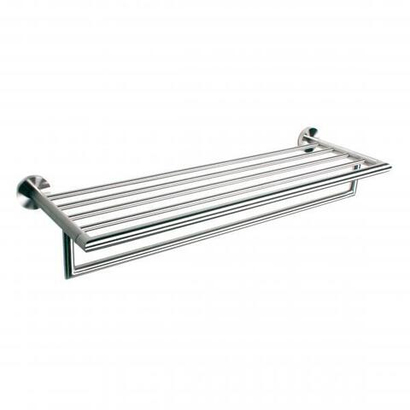 Полка для полотенец 655 мм нерж. сталь NIZA 16853.S матовый