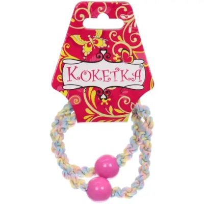 Резинки для волос 2шт «Грация», шарики, микс 6 цветов, d-5,5см