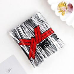 Твист-лента для пакетиков 10 см (СЕРЕБРО, 800 шт)