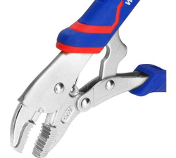 Зажимные клещи WORKPRO 180 мм, 7 дюймов, CR-V, с изогнутыми губками WP231073