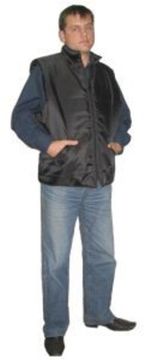 Жилет утепленный "Оксфорд" (черный)