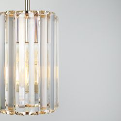 Светильник подвесной (подвес) Rivoli Suzanne 1052-201 1 х Е27 40 Вт хрусталь | Хрусталь