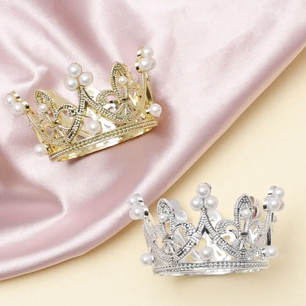 Корона для бенто золотая с жемчугом