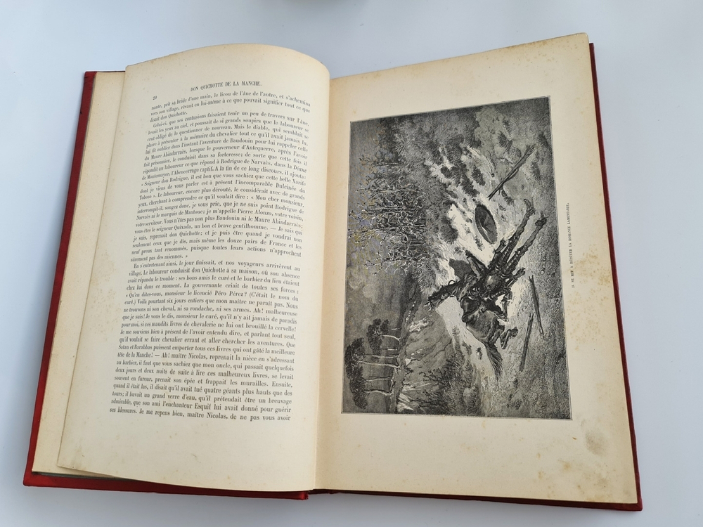 "Don Quichotte de la Manche". Miguel de Cervantes Saavedra. 1893 г.