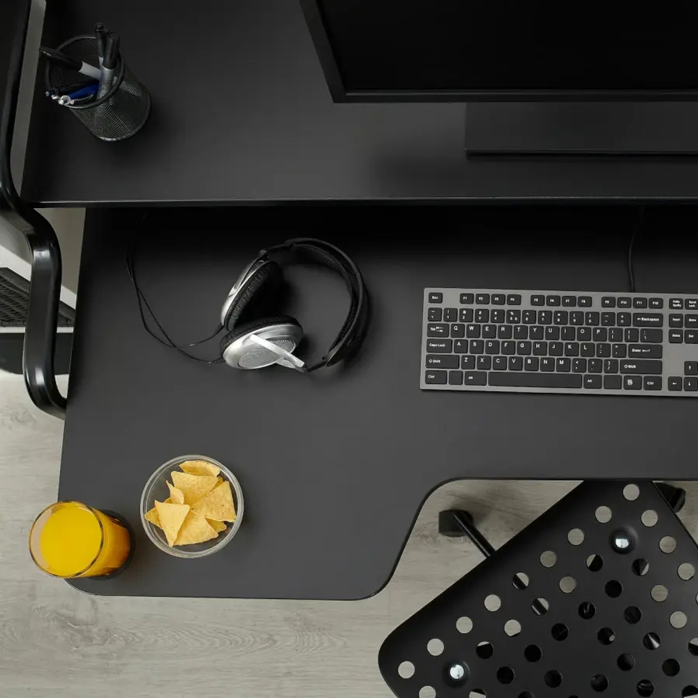 Игровой стол -  IKEA FREDDE/STYRSPEL, ФРЕДДЕ/СТУРСПЕЛ, 140х74х73 см, черный