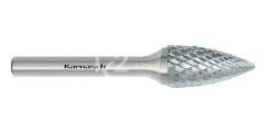 Борфреза твердосплавная Karnasch форма G, 6х18х6х50 мм, насечка HP-6, без покрытия, арт. 11.3064-035