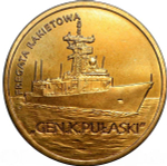 Poland, 2 Złote - Frigate Generał Kazimierz Pułaski, 2013, Warsaw, MS