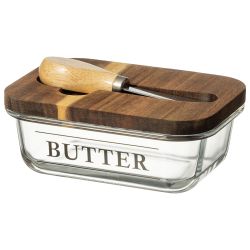 МАСЛЕНКА "NATURE" С НОЖОМ 17*12,5*6,5 СМ