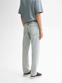 Massimo Dutti Джинсы свободного кроя из ткани с эффектом потертости, серый