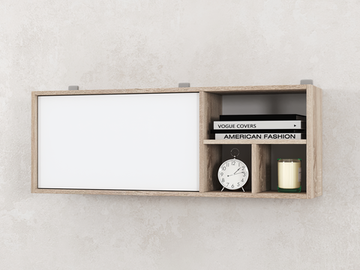 Шкаф навесной ГРАНД-ЛАВОРО-10 /1100*400*253/ дуб сонома / белый