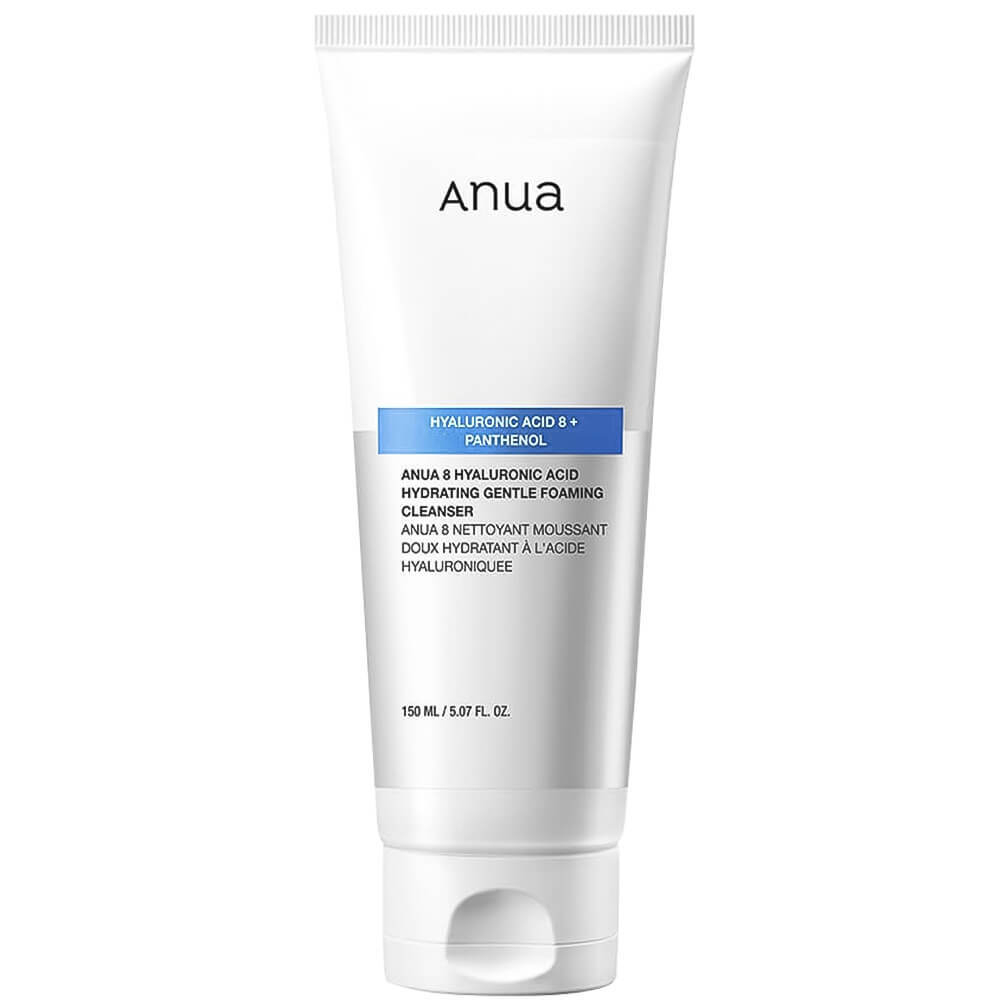 Anua 8 Hyaluronic Acid Hydrating Gentle Foaming Cleanser мягкая пенка для умывания с гиалуроновой кислотой