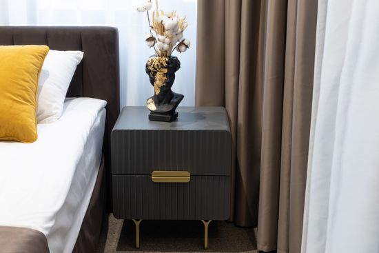 40AD-CB0005A Тумбочка серая 50*41,5*56 см