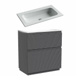 Тумба с раковиной Sancos FOLK Floor FL80FGS/CN7012wx 80 Grey soft