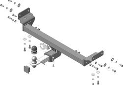 Фаркоп Motodor для Omoda C7 2025- (шар E)(паспорт и сертификат в комплекте, без электрики) 99027-E