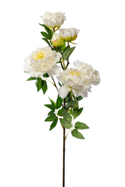 Искусственный цветок Пион кустовой белый  94см Garda Decor 9F28514-1538