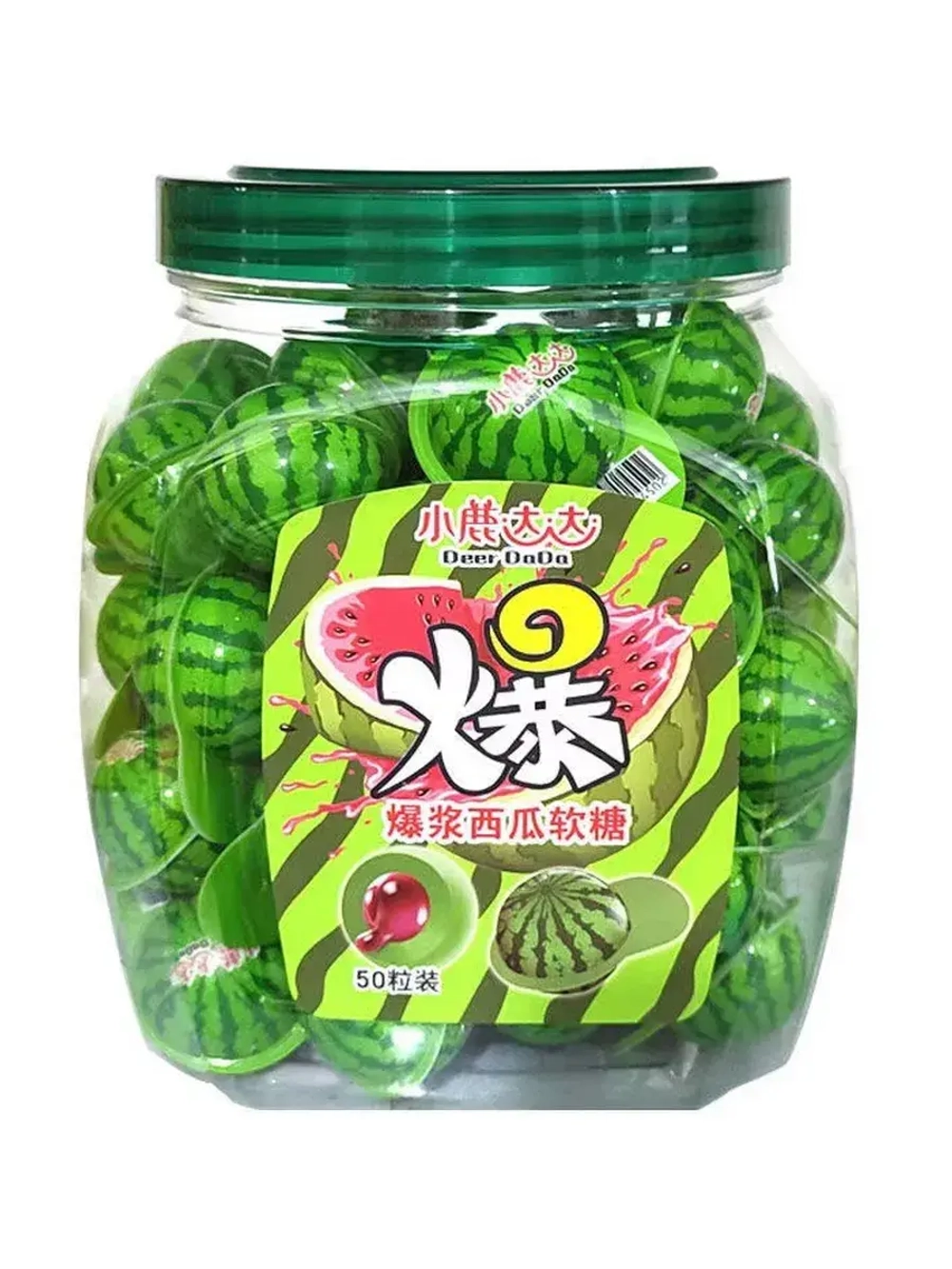 Мармелад с фруктовым джемом Арбузики 18 г * 50 шт