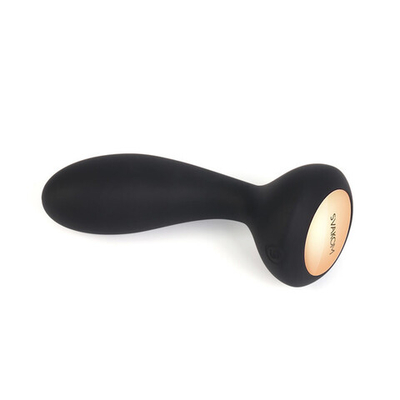 стимулятор простаты Svakom Judy, 25 режимов вибрации (10,2 см, черный) (Цвет: черный с золотым)