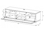 Тумба под ТВ Sonorous ST 160F BLK BLK BS