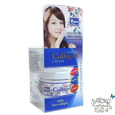 Крем для лица антивозрастной Вне времени YOKO Timeless High Quality Anti-Aging Moisturizing Cream с коллагеном и BHA, 50 гр.