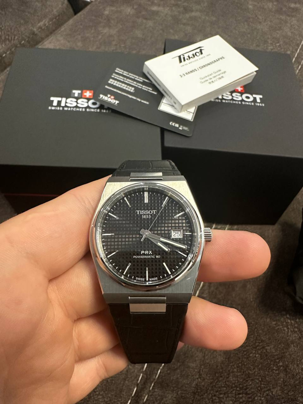 Швейцарские механические наручные часы Tissot PRX T137.407.16.051.00