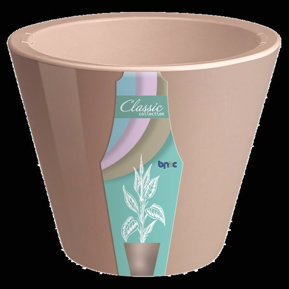 Кашпо для цветов пластиковое 3л d-19 см «Классика» Фраппе