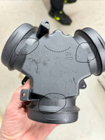 90 - 90 - 90 мм + шторка / Тройник для автономного отопителя (90x90x90) со шторкой Y-образный (разводка возуха) (1 шт)