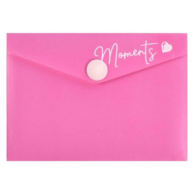 Папка для карт и визиток пластиковая 10.5х7.4 см "Розовый" (Феникс+)