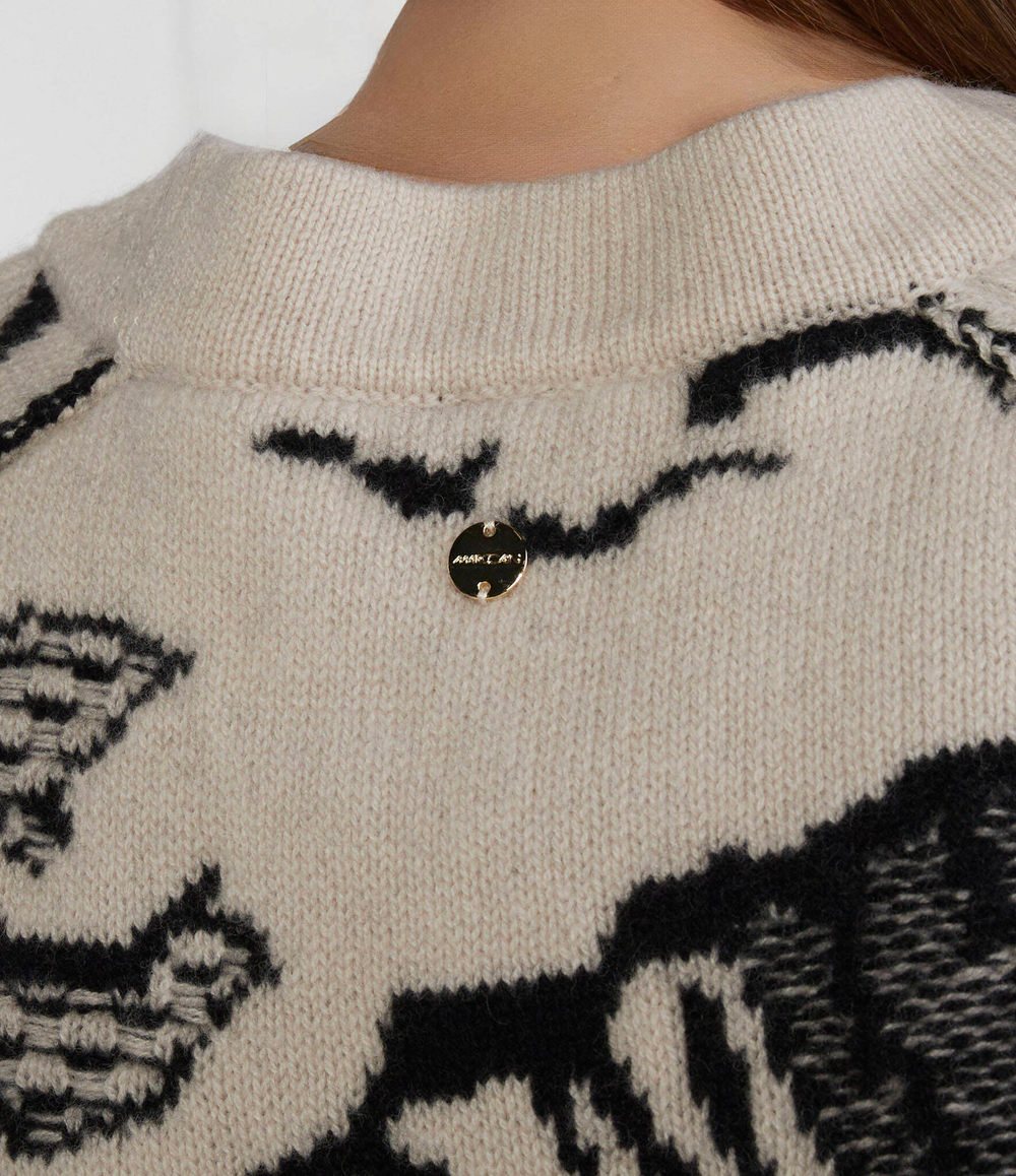 Хлопковый свитер Marc Cain - бежевый(VC 41.59 M62)