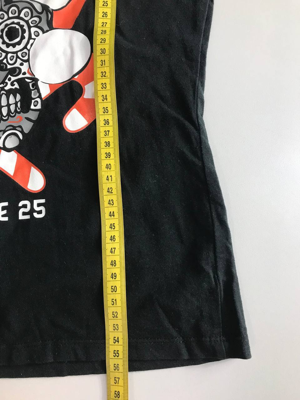 Футболка со стильным принтом, маркировка М, визуально на 46 размер