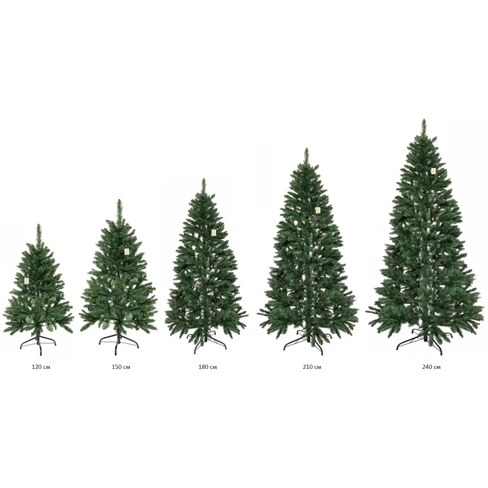 Ёлка «Альпийская» 150 см, ПВХ (335 веток)