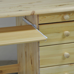 Письменный стол Вадим деревянный, офисный стол из массива сосны