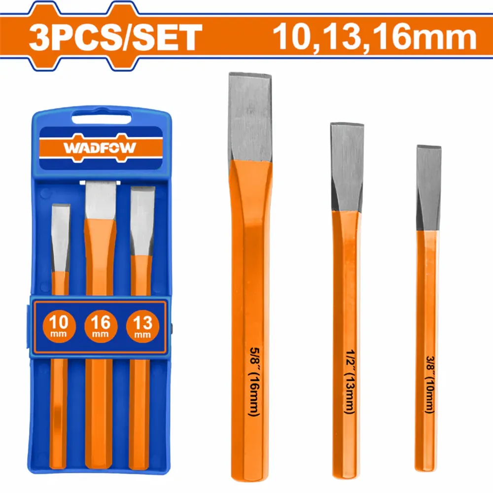 Набор зубил и выколоток WADFOW WCC8303 3 шт.