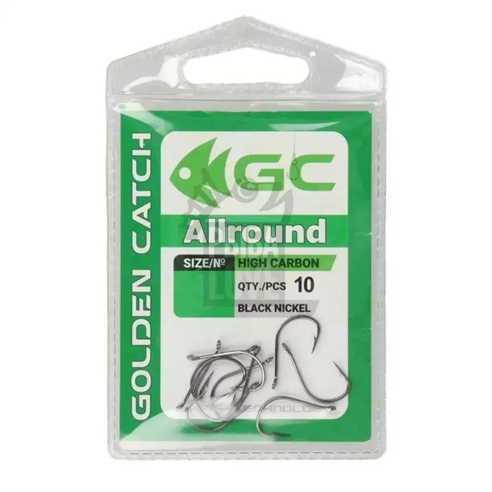 Крючок GC Allround Black Nickel 10 шт. №5-12