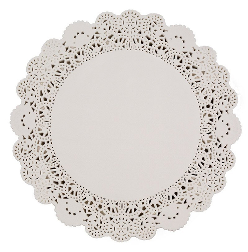 Салфетки для торта, диаметр 26 см, белые, 250 штук