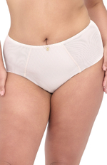 Женские трусики-слипы из ткани с тиснением (Размер: 5X) (Цвет: телесный)