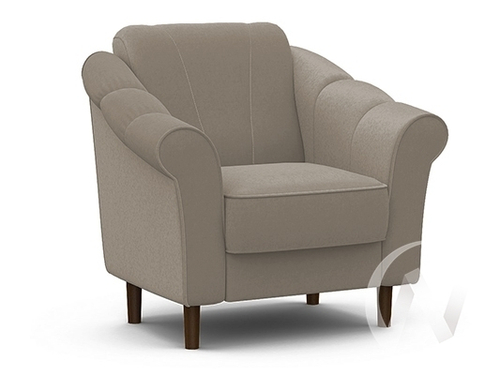 Кресло отдыха Ника Новое (орех лак/CATANIA LATTE)